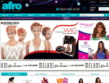 Tablet Screenshot of afrohairandbeauty.com